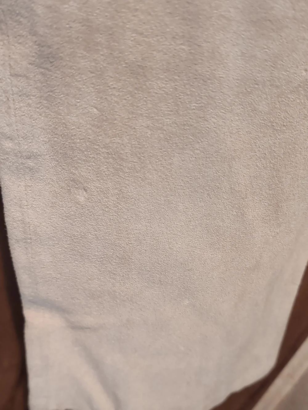 bebe Light Beige Straight Leg Leather Pants